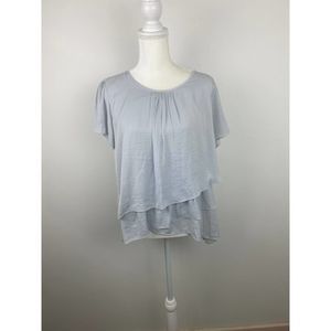 Hazel blouse size LP color light gray